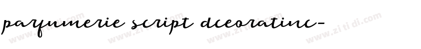 parfumerie script dceoratinc字体转换